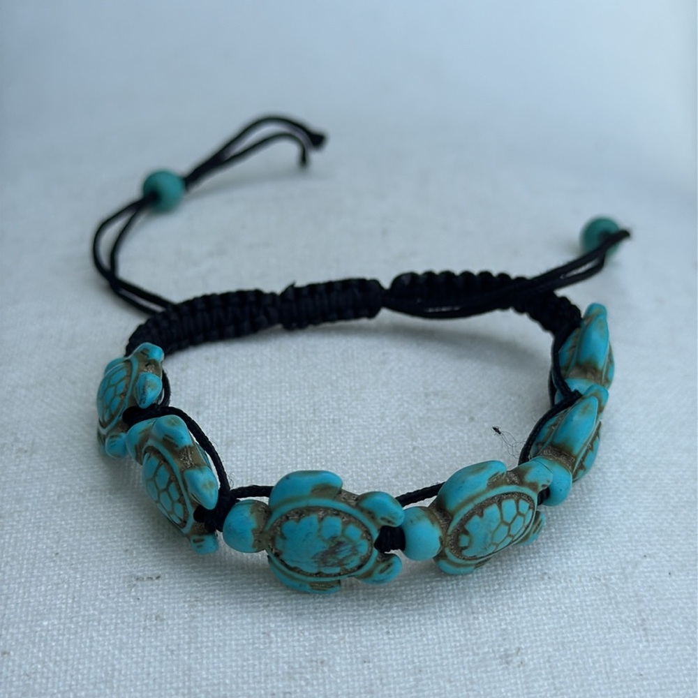 3 Adjustable Hand Crafted Turtle Bracelets - image 4